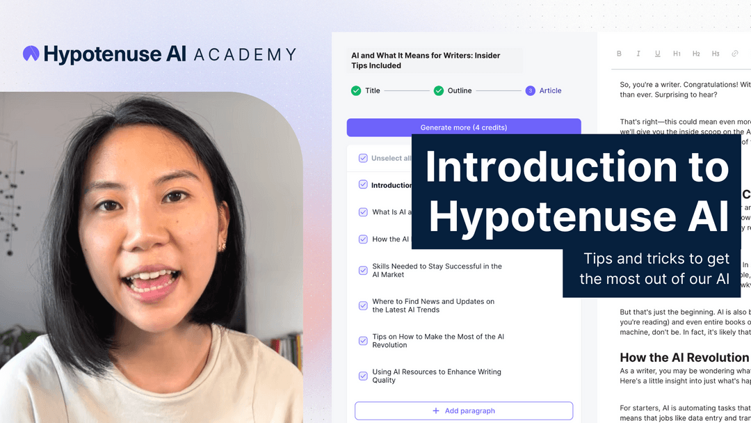 Ai poem generator hypotenuse ai